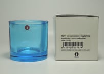 【廃盤】 旧ロゴ スカイブルー イッタラ キビ キャンドルホルダー iittala kivi skyblue