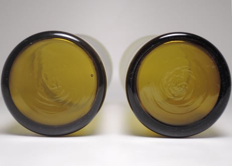 カイ・フランク 1725 トランペット タンブラー オリーブ ヌータヤルヴィ ステッカー付 KAJ FRANCK Tumbler Nuutajarvi