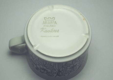 【ビンテージ】 アラビア クロッカス ティーカップ（L）ARABIA KROKUS C&S BW