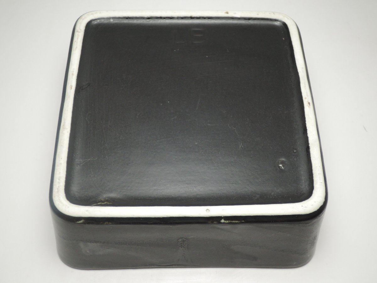 ARABIA 植木鉢 フラワーポット LB 角 黒 アラビア ポット Richard Lind