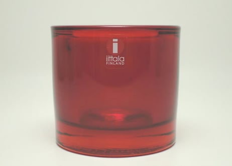 【旧ロゴ】 イッタラ キビ キャンドルホルダー iittala kivi Red