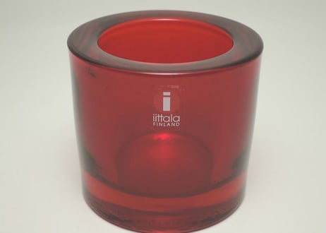【旧ロゴ】 イッタラ キビ キャンドルホルダー iittala kivi Red