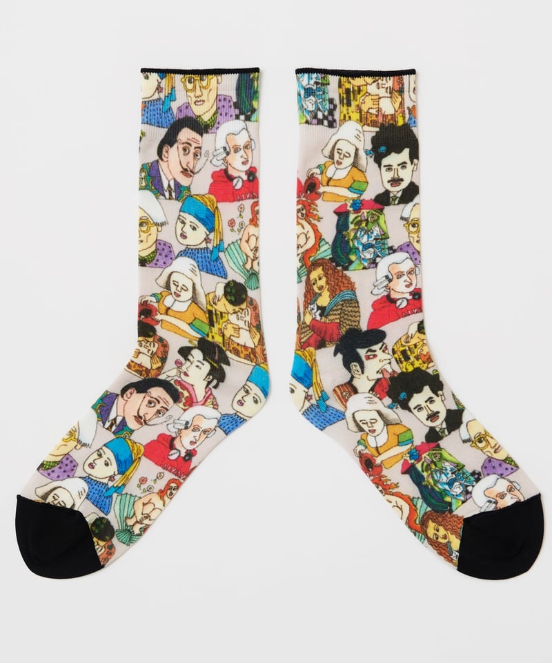 tyt カラフルアートプリントソックス フリーサイズ プリントソックス｜有名人12人｜WOMEN | TAICHI ONLINE SHOP