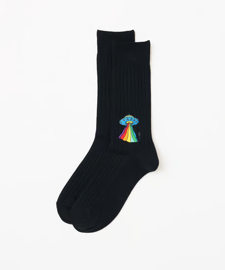大きめ刺繍ソックス｜UFO柄 | TAICHI ONLINE SHOP
