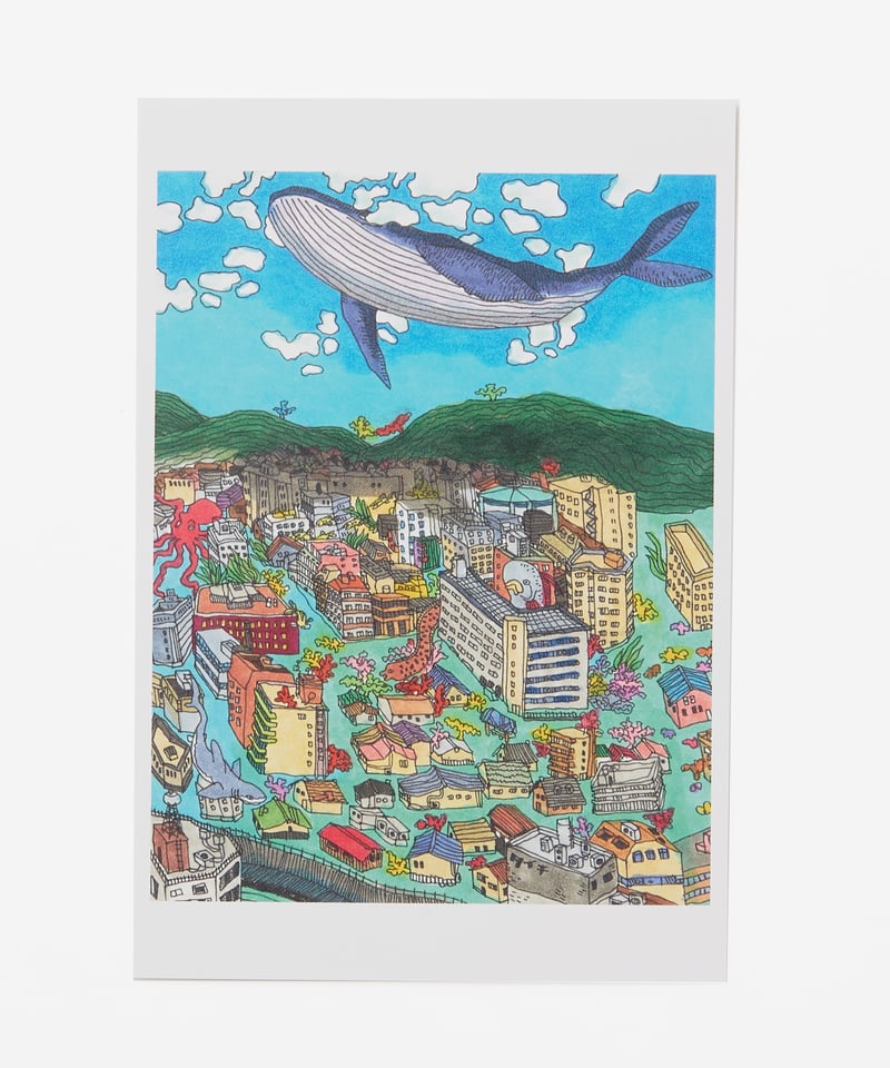 ポストカード｜空飛ぶクジラ | TAICHI ONLINE SHOP