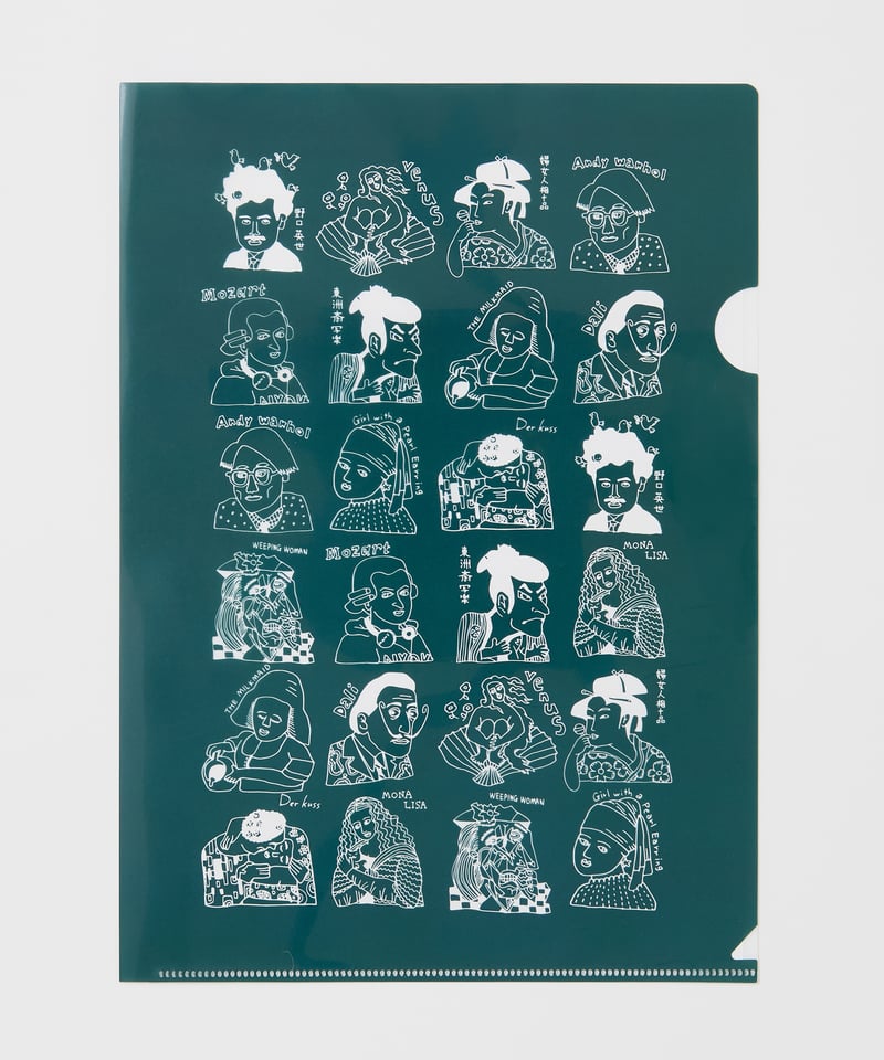 クリアファイル｜偉人12人 黒板Ver | TAICHI ONLINE SHOP