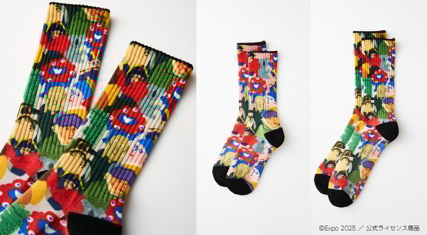 EXPOミャクミャク刺繍ソックス3色set⭐︎ ミャクミャクソックスの再販売分ご予約受付を開始しました | TAICHI