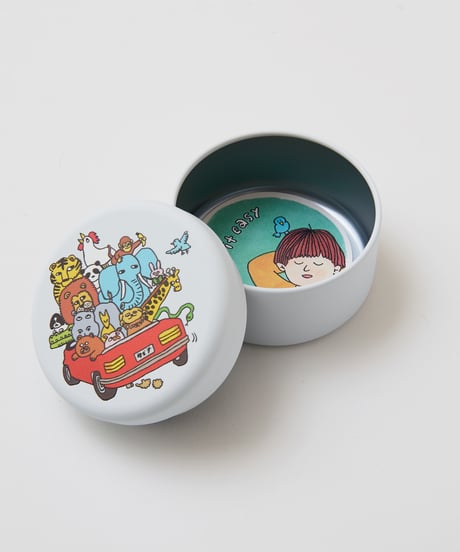 ミニヨン丸缶｜動物と車