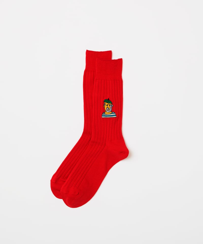 刺繍ソックス｜ピカソ・アンディ／左右異柄｜MEN | TAICHI ONLINE SHOP