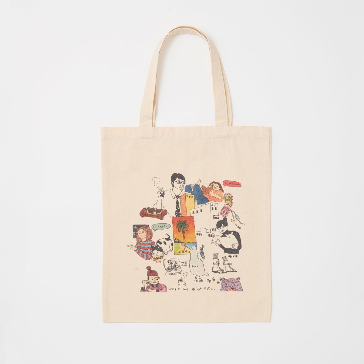 A4トートバッグ｜Wake me up at 5am | TAICHI ONLINE SHOP