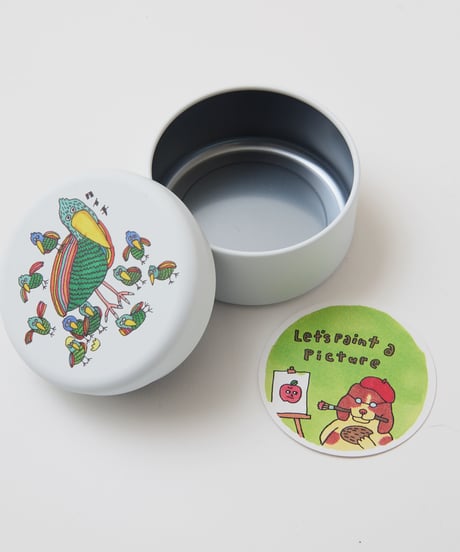 ミニヨン丸缶｜ハシビロコウ
