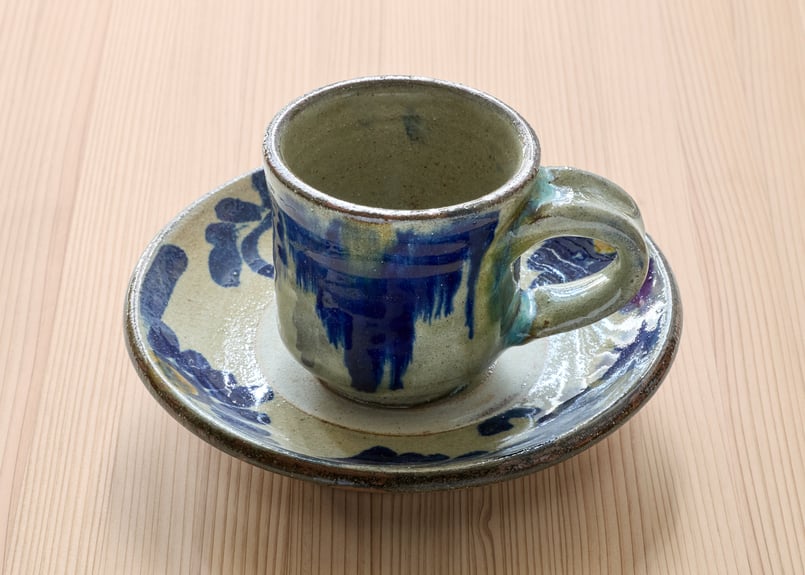 カップ&ソーサ―（沖縄・読谷・読谷山焼北窯・松田共司） | ヒビノ