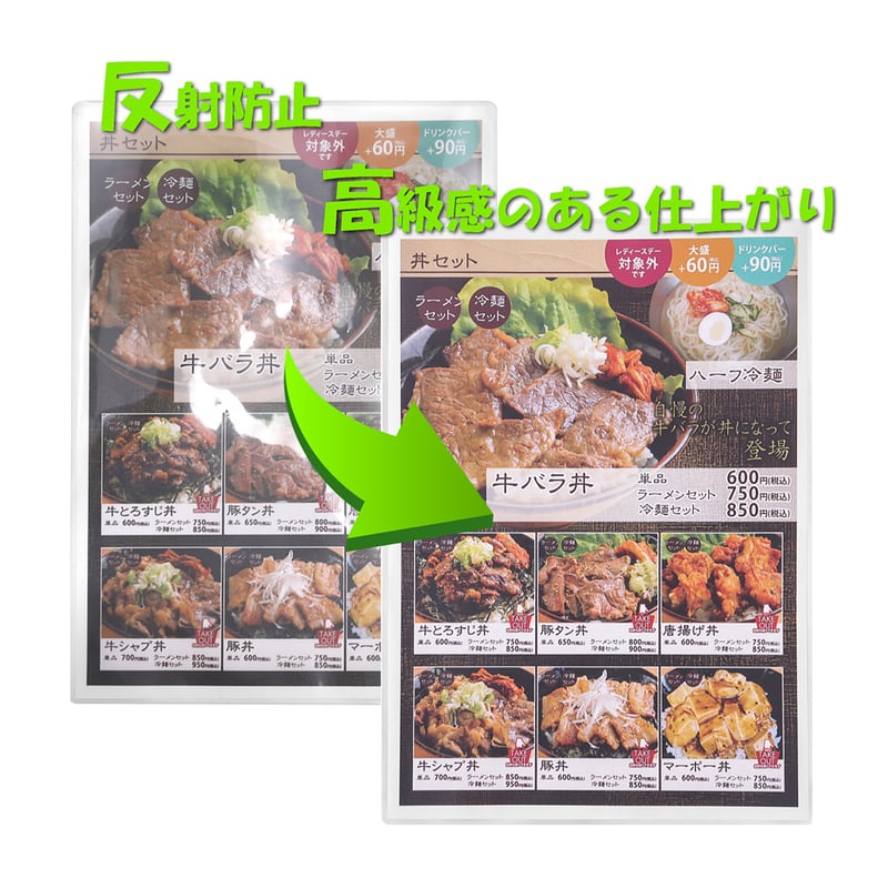 10枚PC】FDC 両面マットラミネートフィルム お試し版 光の反射を抑え