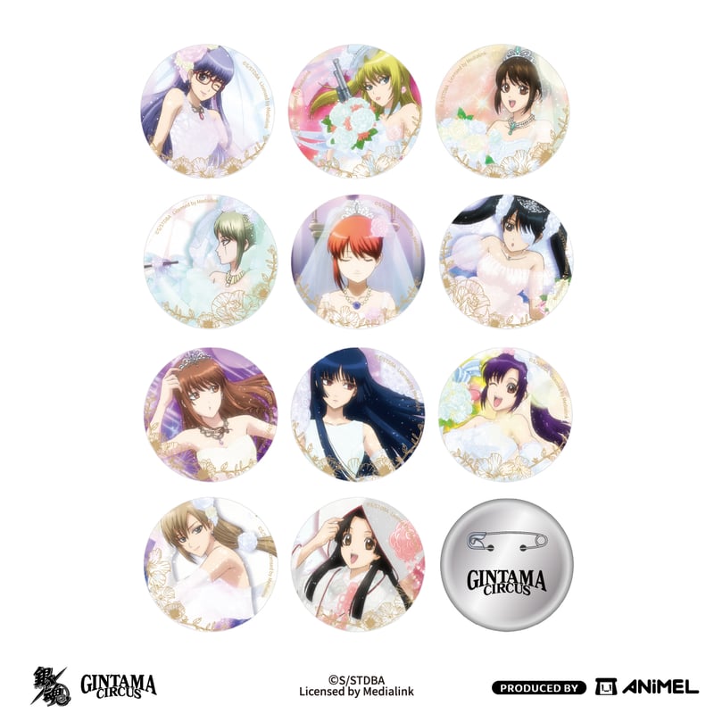 銀魂 ANIMEL 20周年シリーズ 花嫁ED缶バッジ1BOX | つばめストア