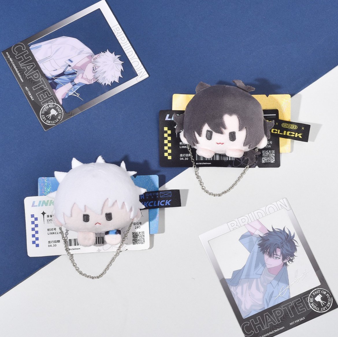 時光代理人 英都篇シリーズ ぬいぐるみバッジ＆フォトカードセット