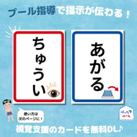 【体育】プール指導　視覚支援の指示カード