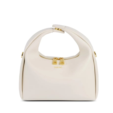 Medium Vienna Top Handle  Crossbody Bag  - Ivory