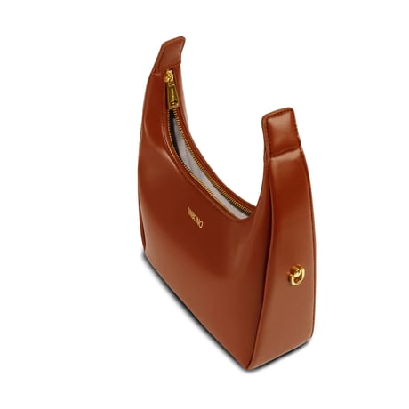 Medium Vienna Top Handle  Crossbody Bag  - Brown