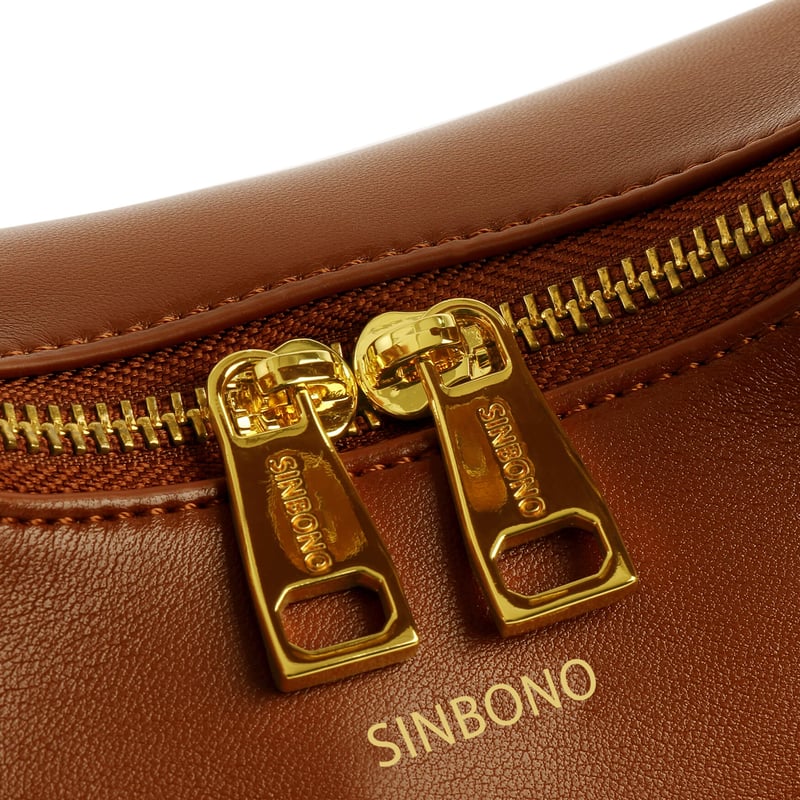 Vienna Top Handle Crossbody Bag - Brown | SINBONO