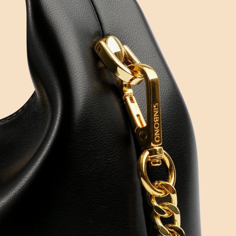 Vienna Top Handle Crossbody Bag - Black | SINBONO