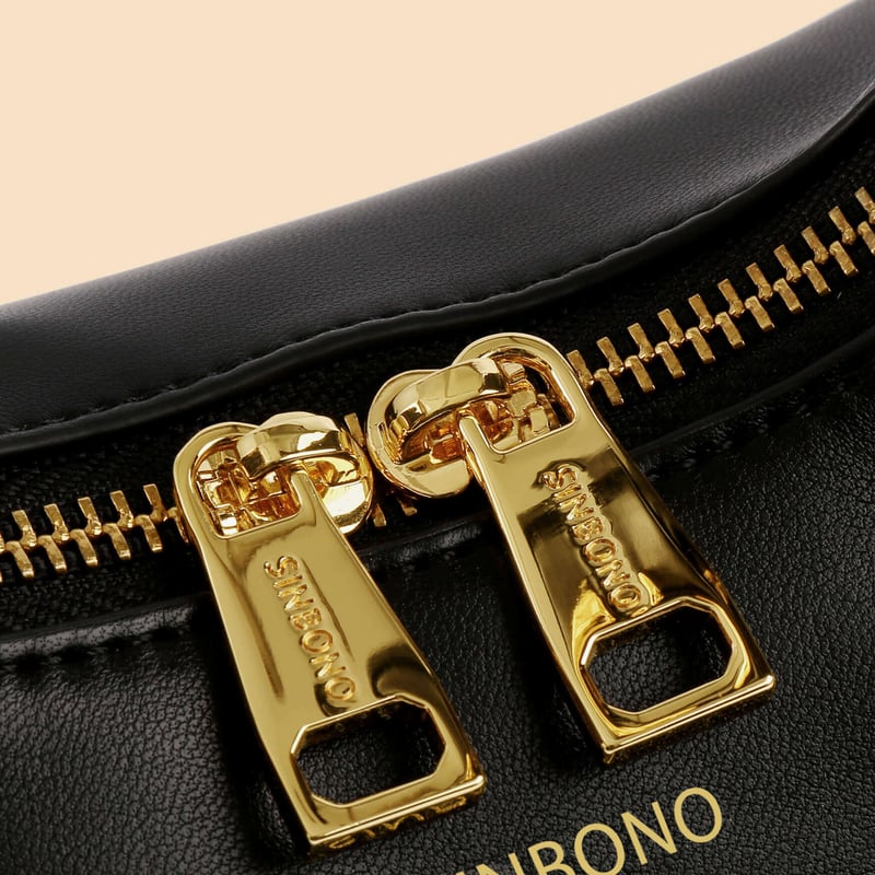Vienna Top Handle Crossbody Bag - Black | SINBONO