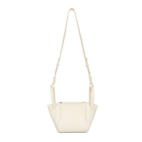 Selena Ruched Hobo Handle Crossbody Bag - Ivory
