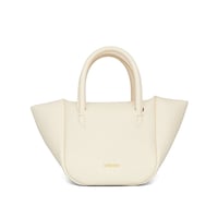 Selena Ruched Hobo Handle Crossbody Bag - Ivory