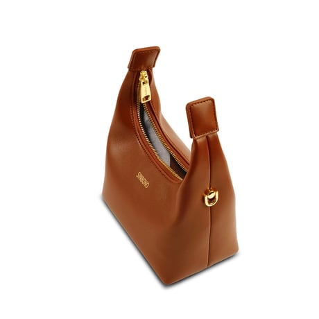 Vienna Top Handle  Crossbody Bag - Brown