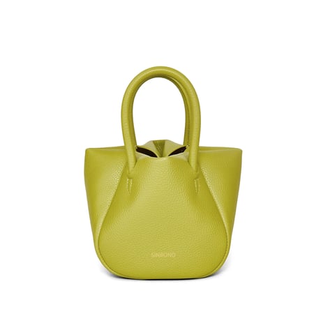 Selena Ruched Hobo Handle  Crossbody Bag - Lime Green