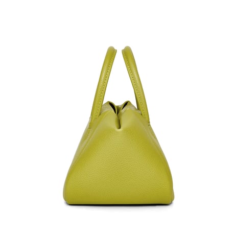 Selena Ruched Hobo Handle  Crossbody Bag - Lime Green