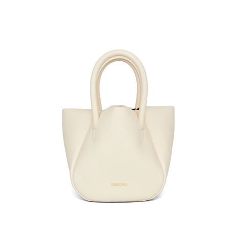 Selena Ruched Hobo Handle Crossbody Bag - Ivory
