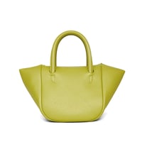 Selena Ruched Hobo Handle  Crossbody Bag - Lime Green