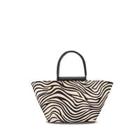 Hand bag - Beige Zebra Pattern