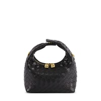 Vienna Top Handle Crossbody Bag  - Black Braided