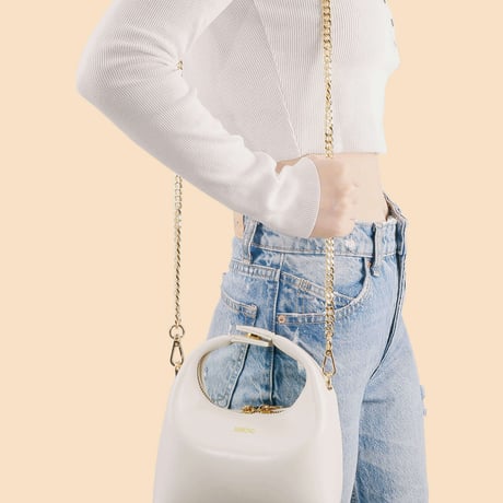 Vienna Top Handle  Crossbody Bag - Ivory