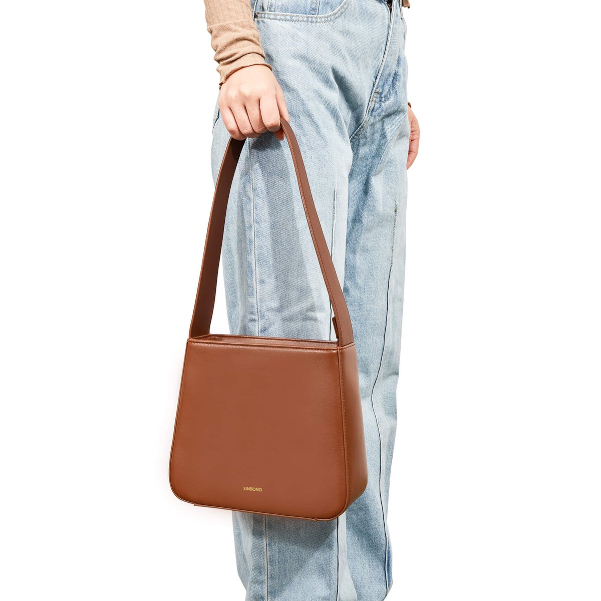 Betty Shoulder Bag- Brown | SINBONO