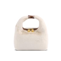 Vienna Top Handle  Crossbody Bag -  Light Beige