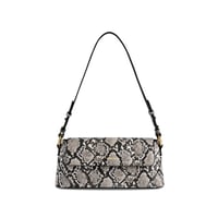 Amelia Shoulder Bag - Natural Snake Embossed