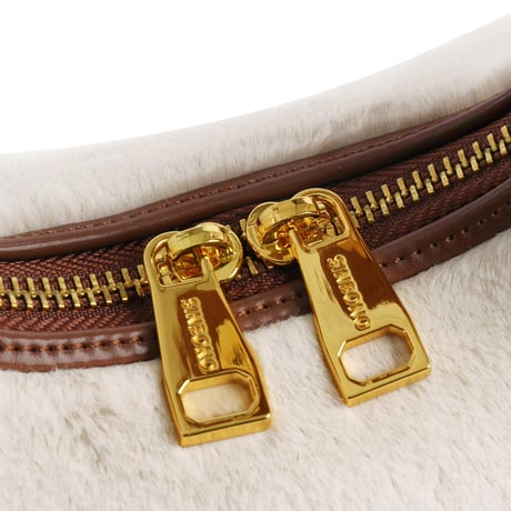 Vienna Top Handle  Crossbody Bag -  Light Beige