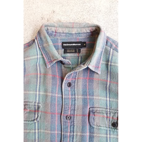 Neiman Marcus Heavy flannel plaid Shirts #2