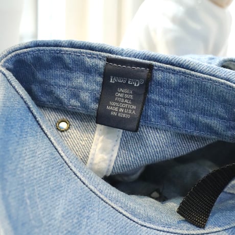 90’s LANDS’END 6PNL Denim cap