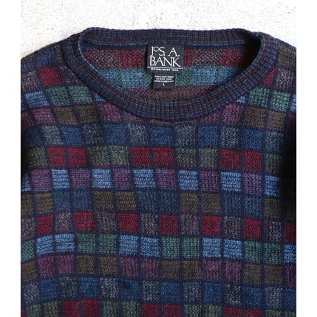 Jos A Bank  Brock pattern wool sweater