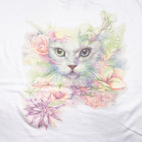 AIR WAVES PASTEL FLORAL CAT TEE #VCF24