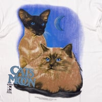 AUTHENTIC TRADITIONAL NATURE LABEL CATS MOON TEE #VCF44
