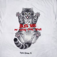 WILDSIDE L.A. CA BUG ME AT YOUR OWN RISK CAT TEE #VCF12