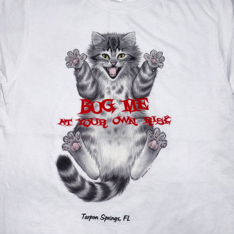 WILDSIDE L.A. CA BUG ME AT YOUR OWN RISK CAT TEE #VCF12