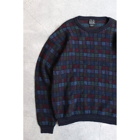 Jos A Bank  Brock pattern wool sweater