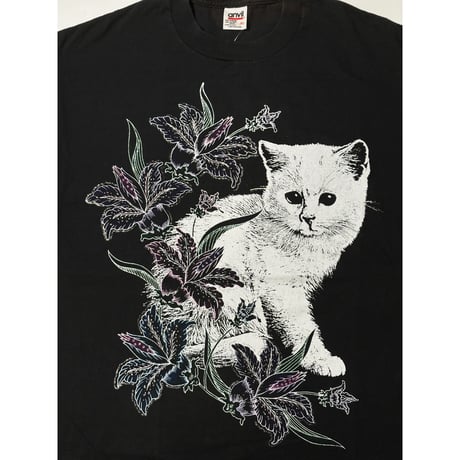 CAT & FLOWER CAT TEE #60