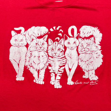 LINDA LORI Heads and Tails CAT TEE #VCF41