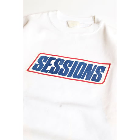 90’s SESSIONS Crewneck Sweatshirt “White ”